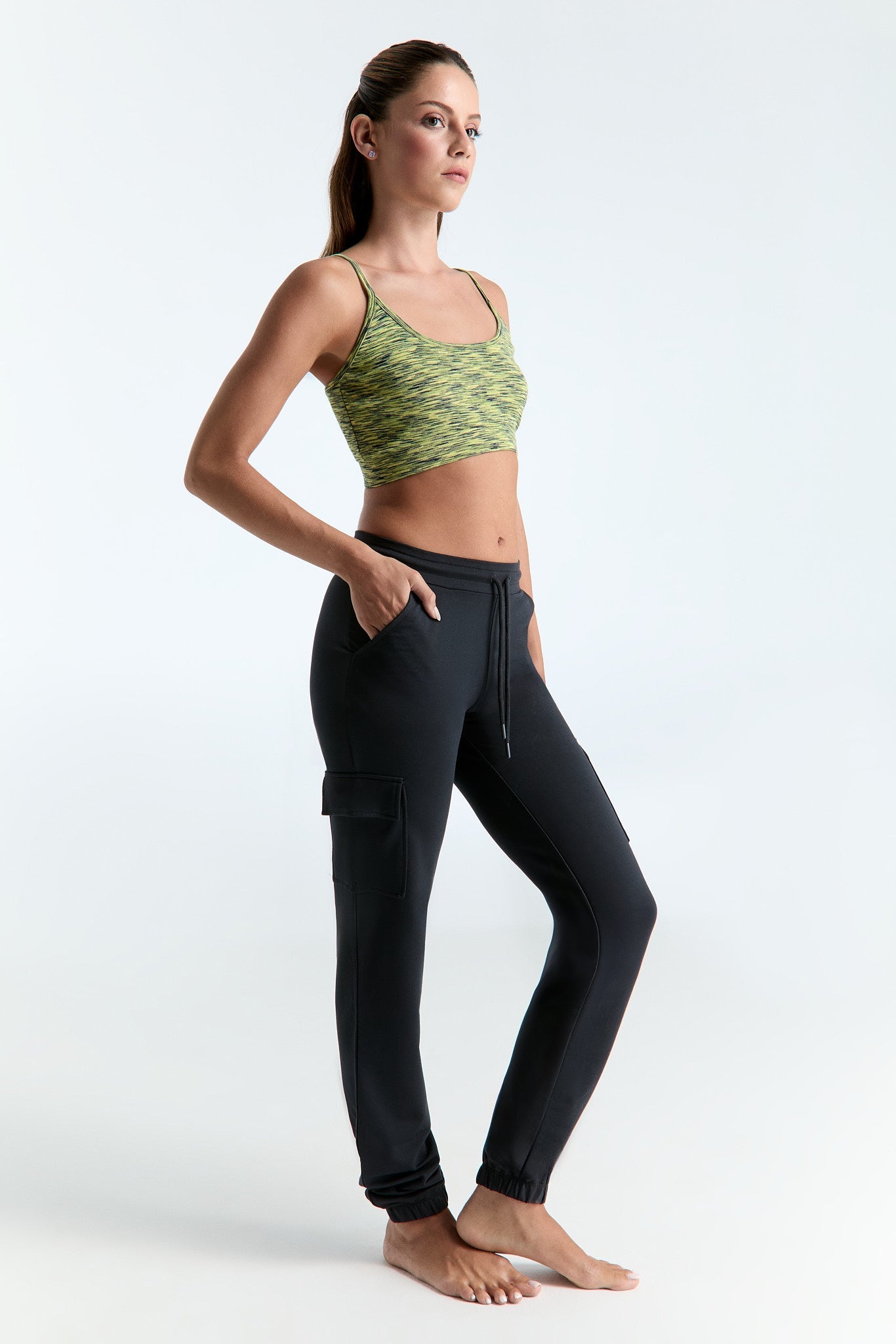 T1354-01 | Damen Cargohose - Schwarz