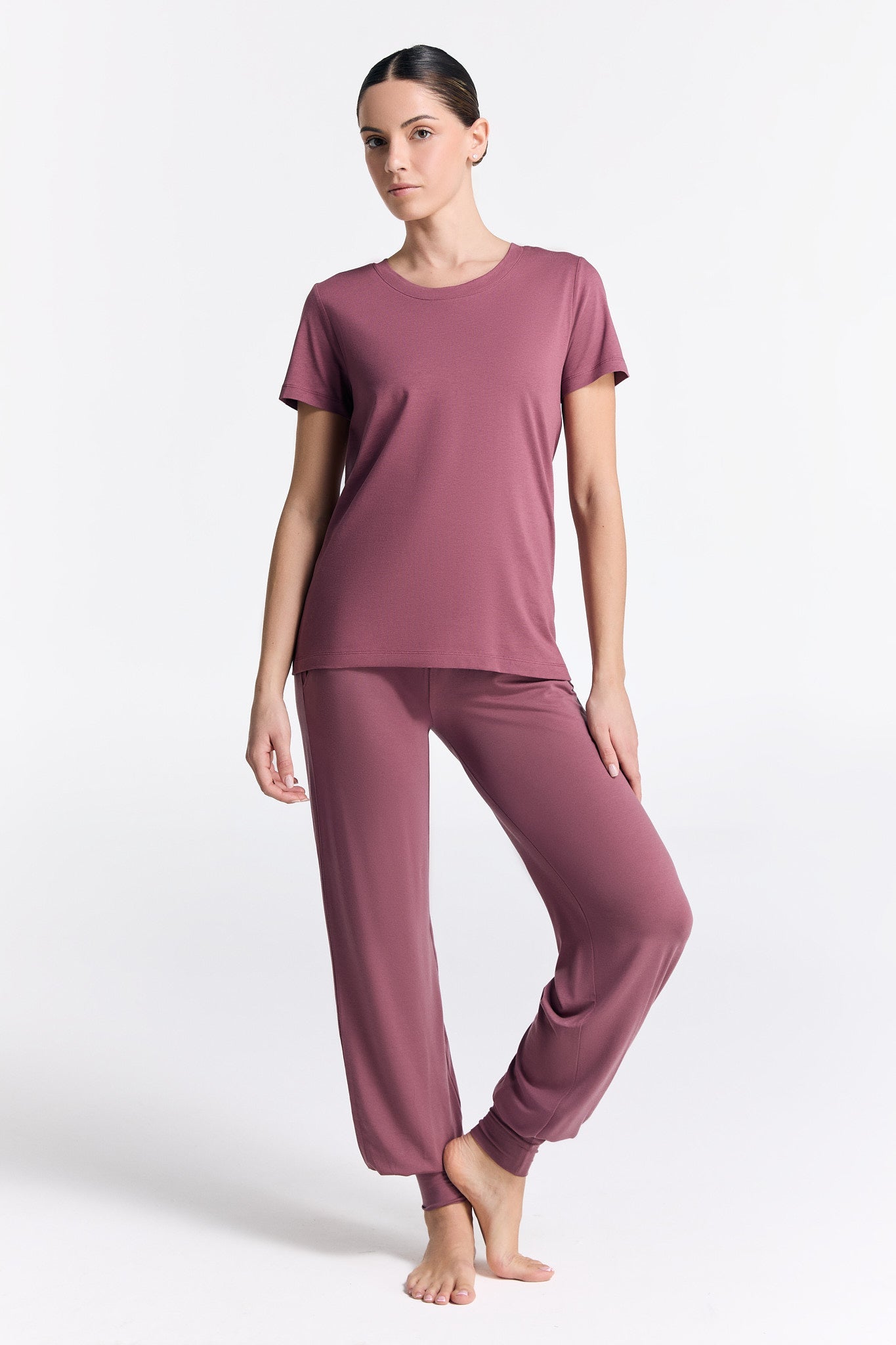 T1100-39 | TENCEL™ Active Damen Kurzarmshirt - Nocturne