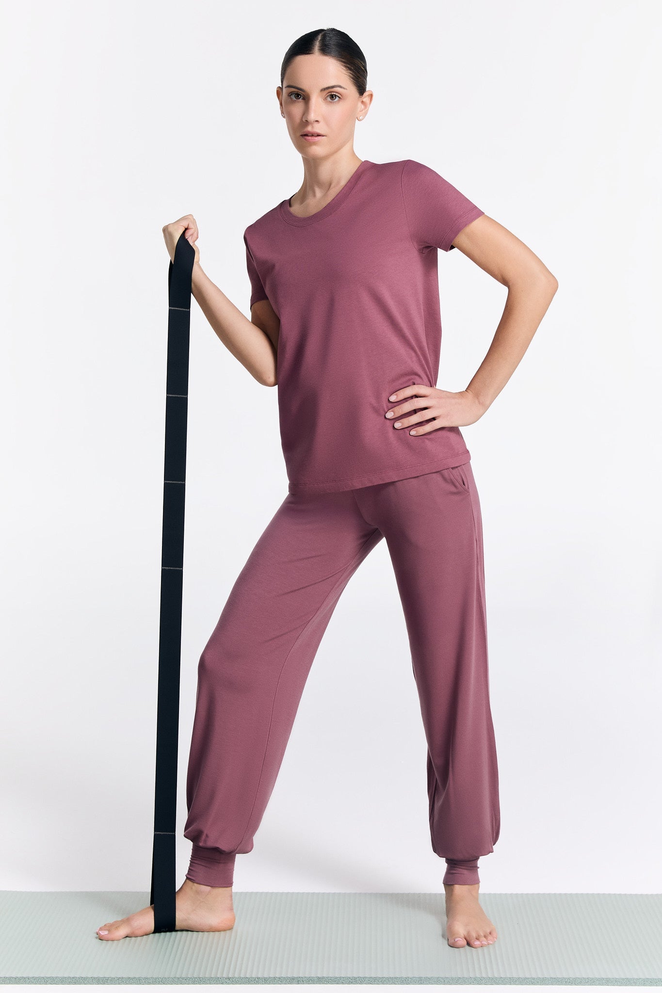 T1100-39 | TENCEL™ Active Damen Kurzarmshirt - Nocturne
