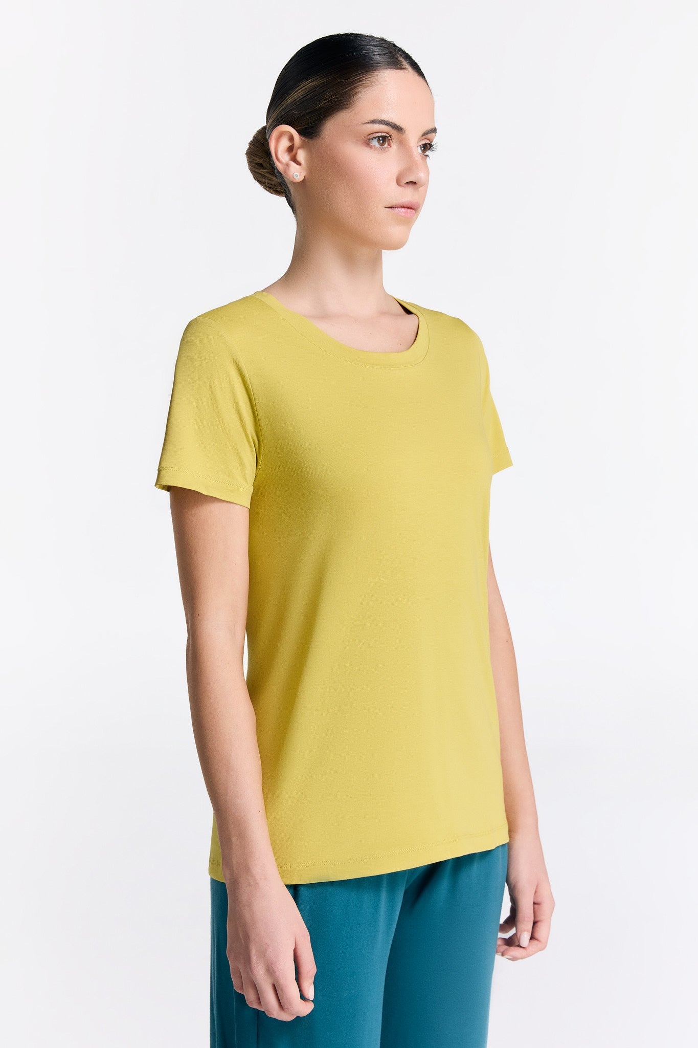 T1100-40 | TENCEL™ Active Damen Kurzarmshirt - Lime
