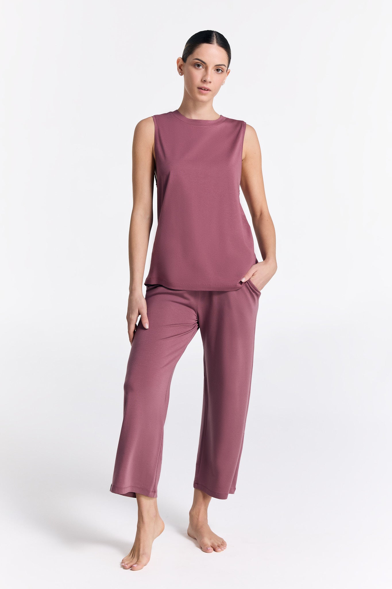 T1211-39 | TENCEL™ Active Damen Top hochgeschlossen - Nocturne