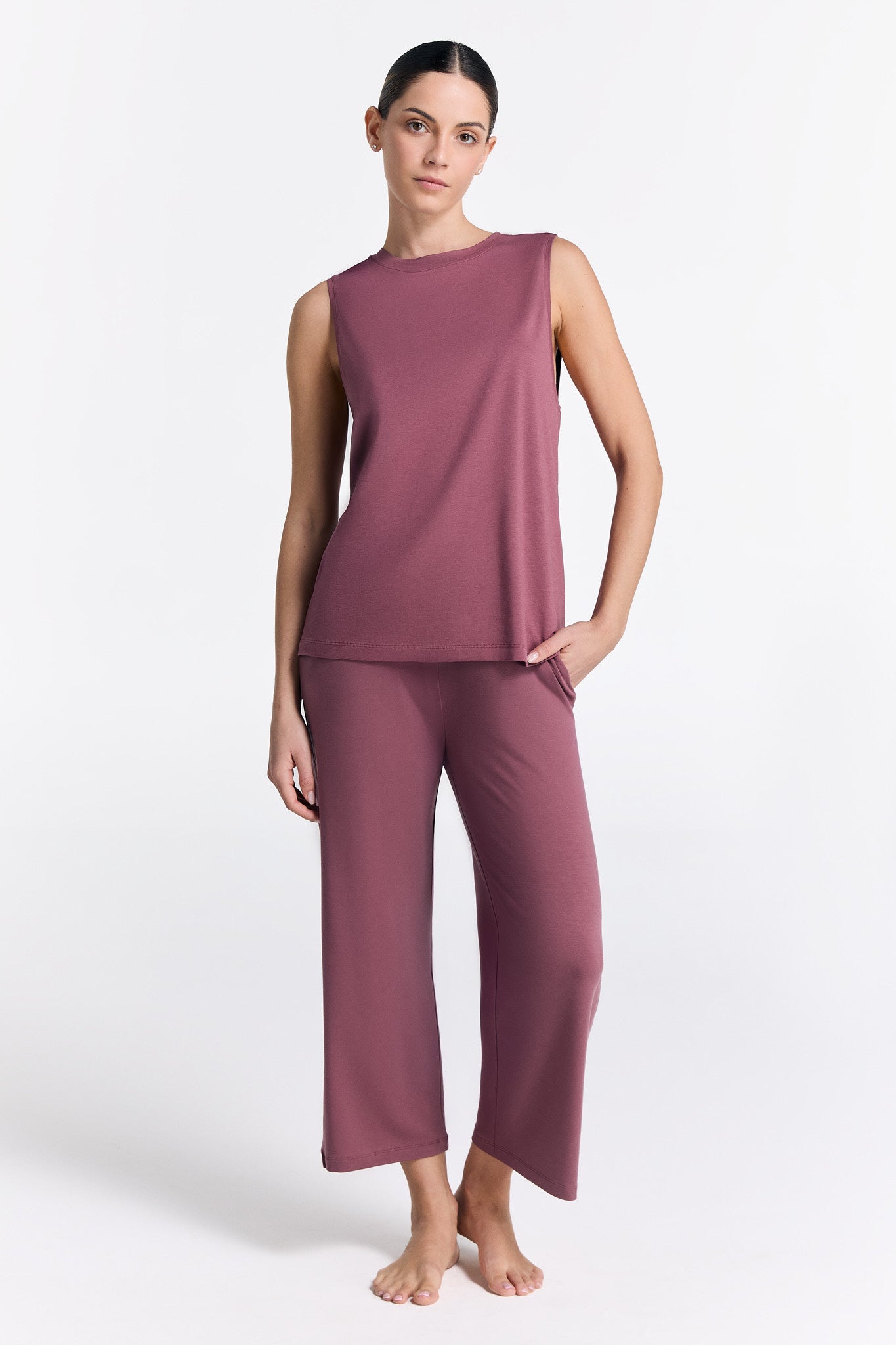 T1211-39 | TENCEL™ Active Damen Top hochgeschlossen - Nocturne