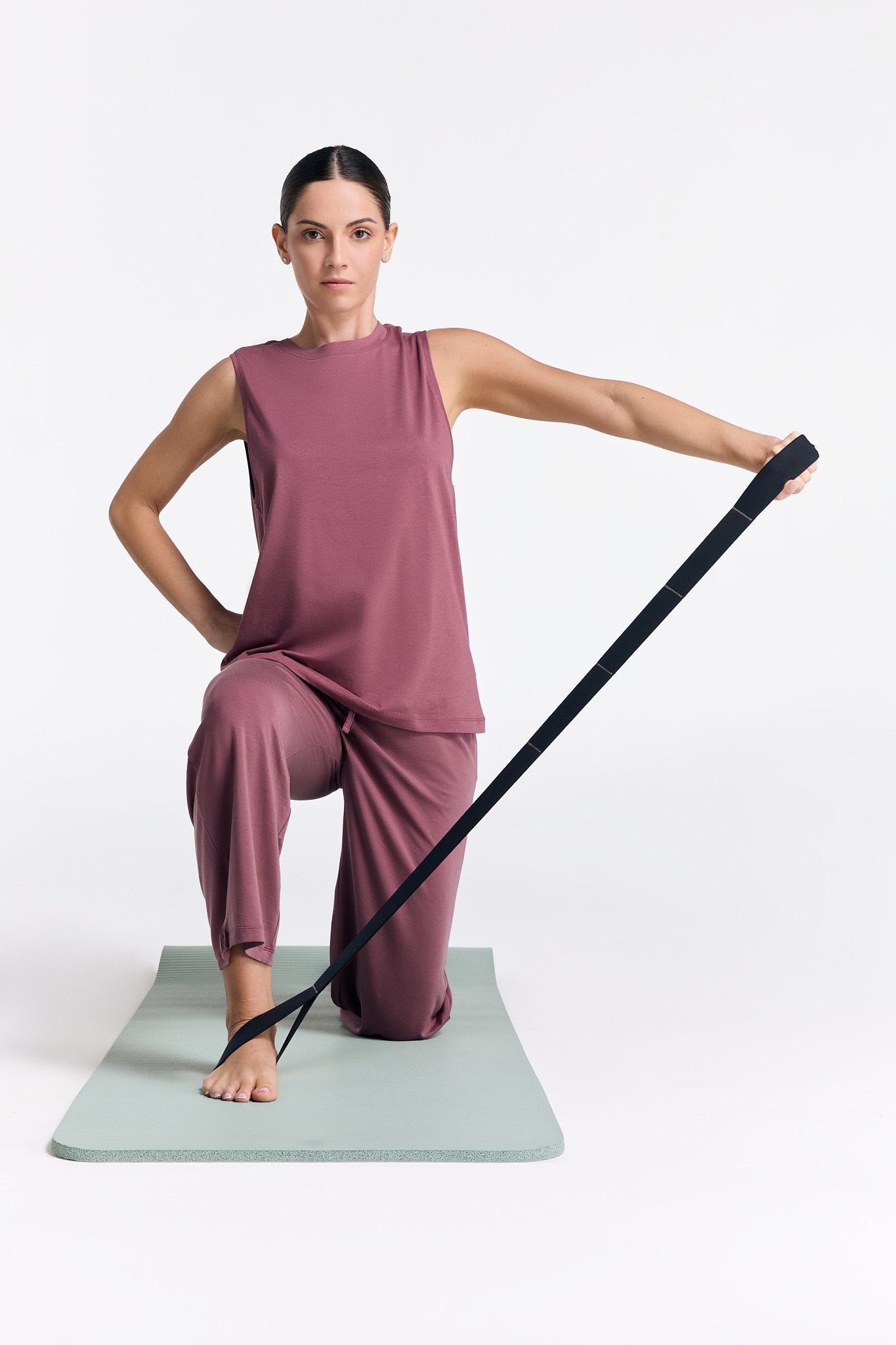 T1211-39 | TENCEL™ Active Damen Top hochgeschlossen - Nocturne