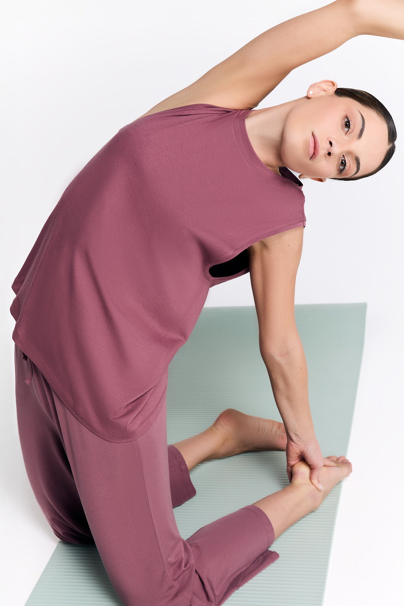 T1211-39 | TENCEL™ Active Damen Top hochgeschlossen - Nocturne