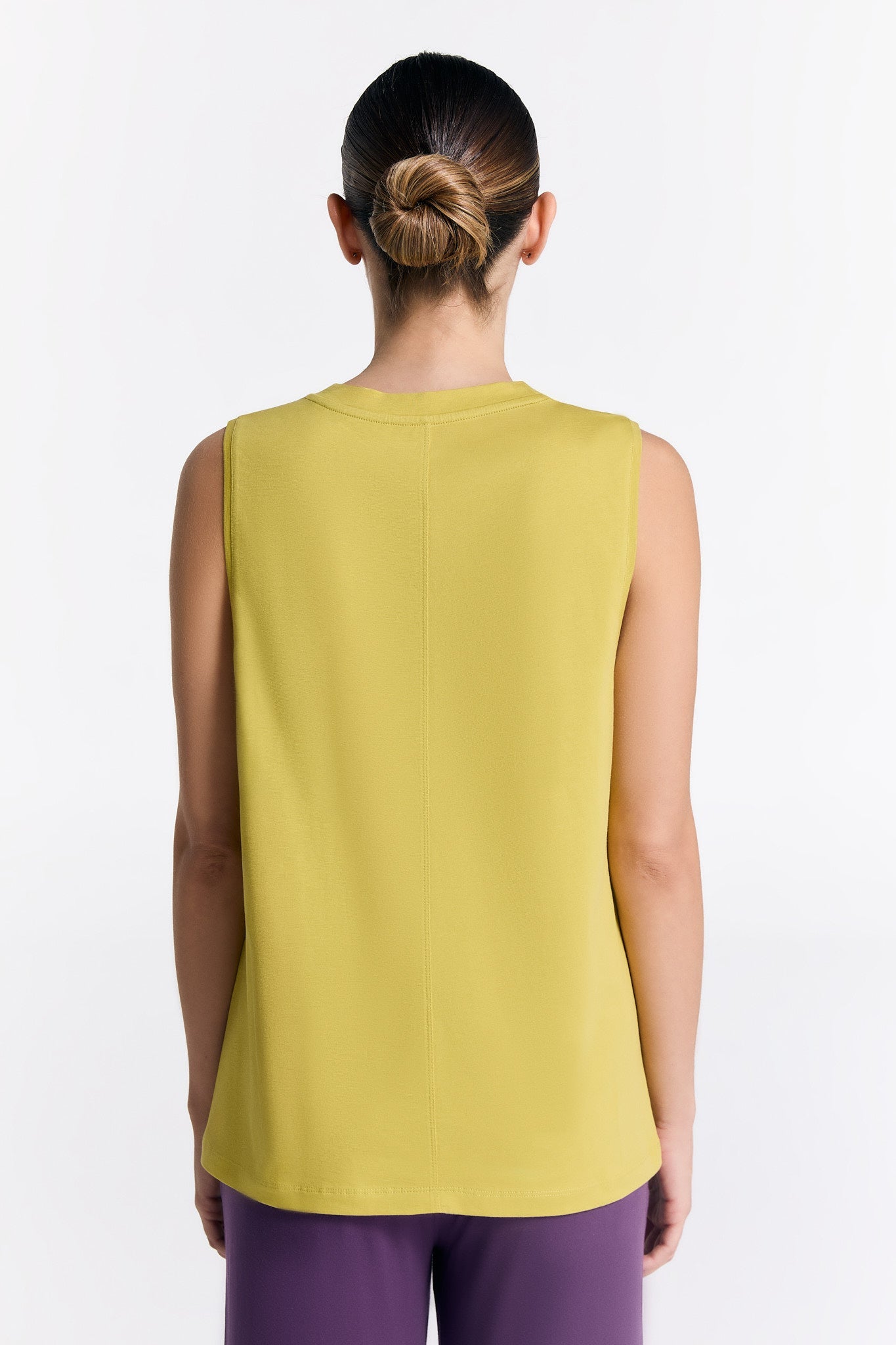 T1211-40 | TENCEL™ Active Damen Top hochgeschlossen - Lime