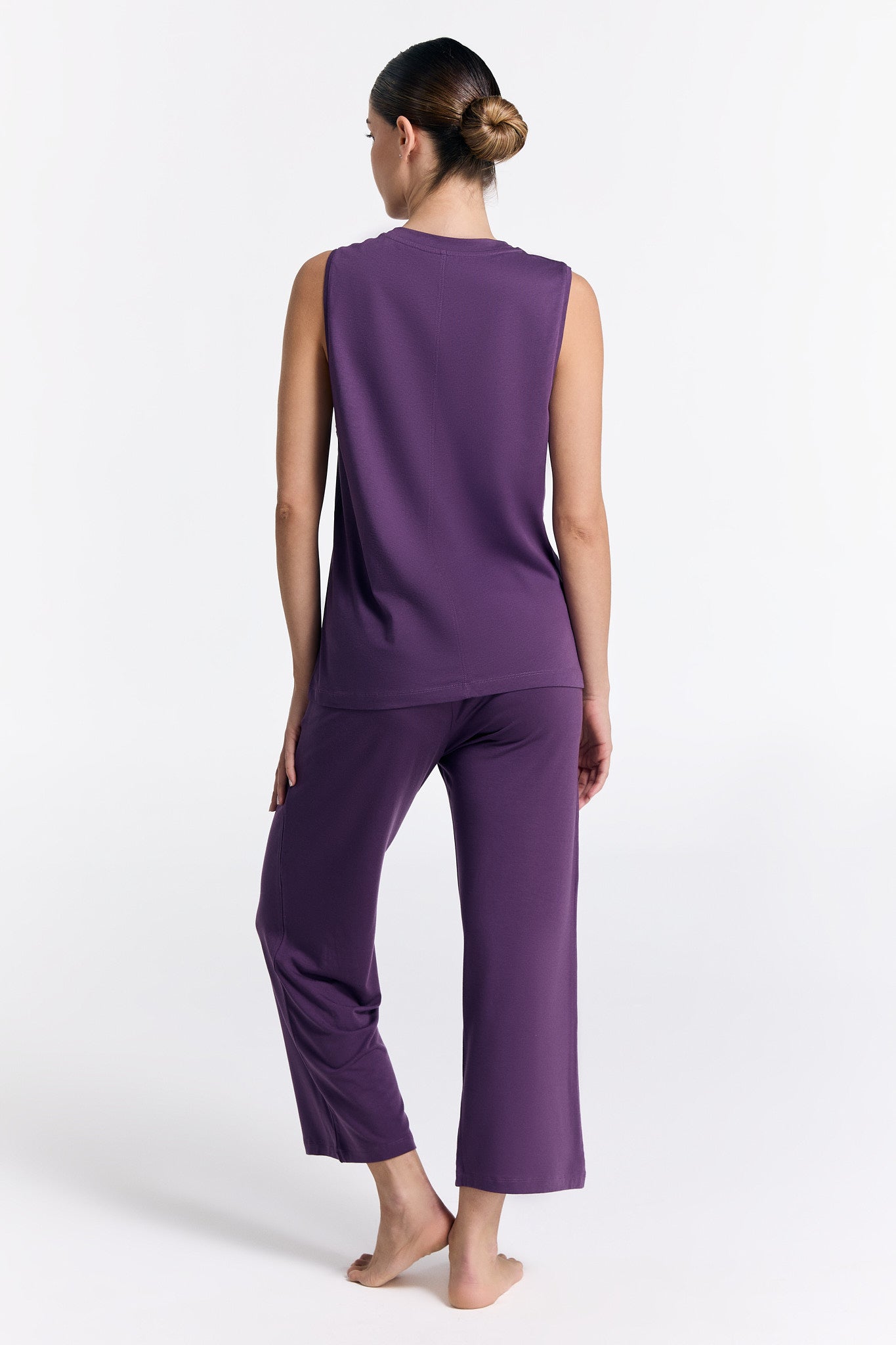 T1211-41 | TENCEL™ Active Damen Top hochgeschlossen - Weinbeere