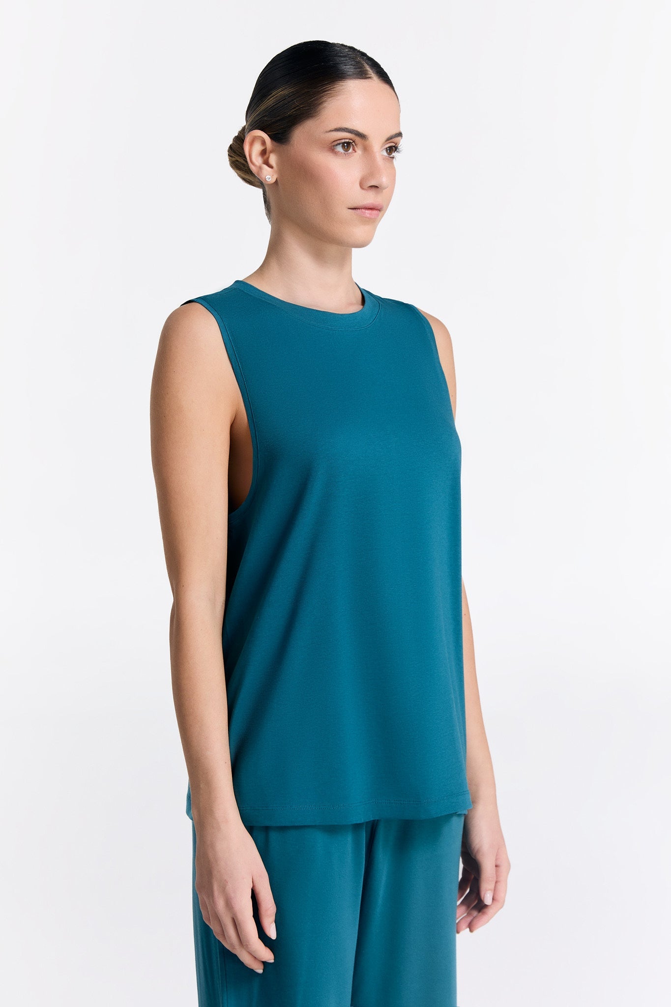 T1211-43 | TENCEL™ Active Damen Top hochgeschlossen - Libelle
