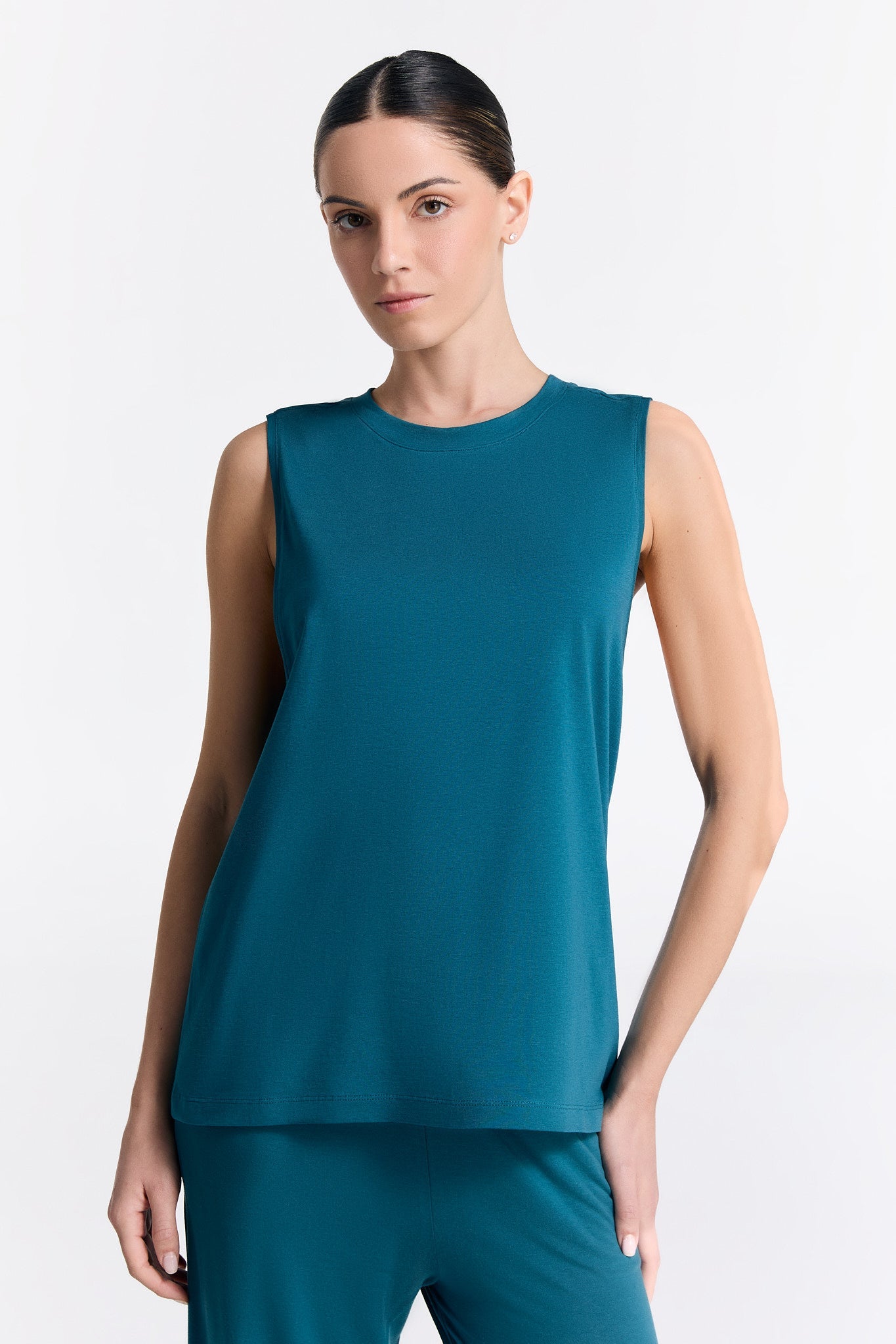 T1211-43 | TENCEL™ Active Damen Top hochgeschlossen - Libelle