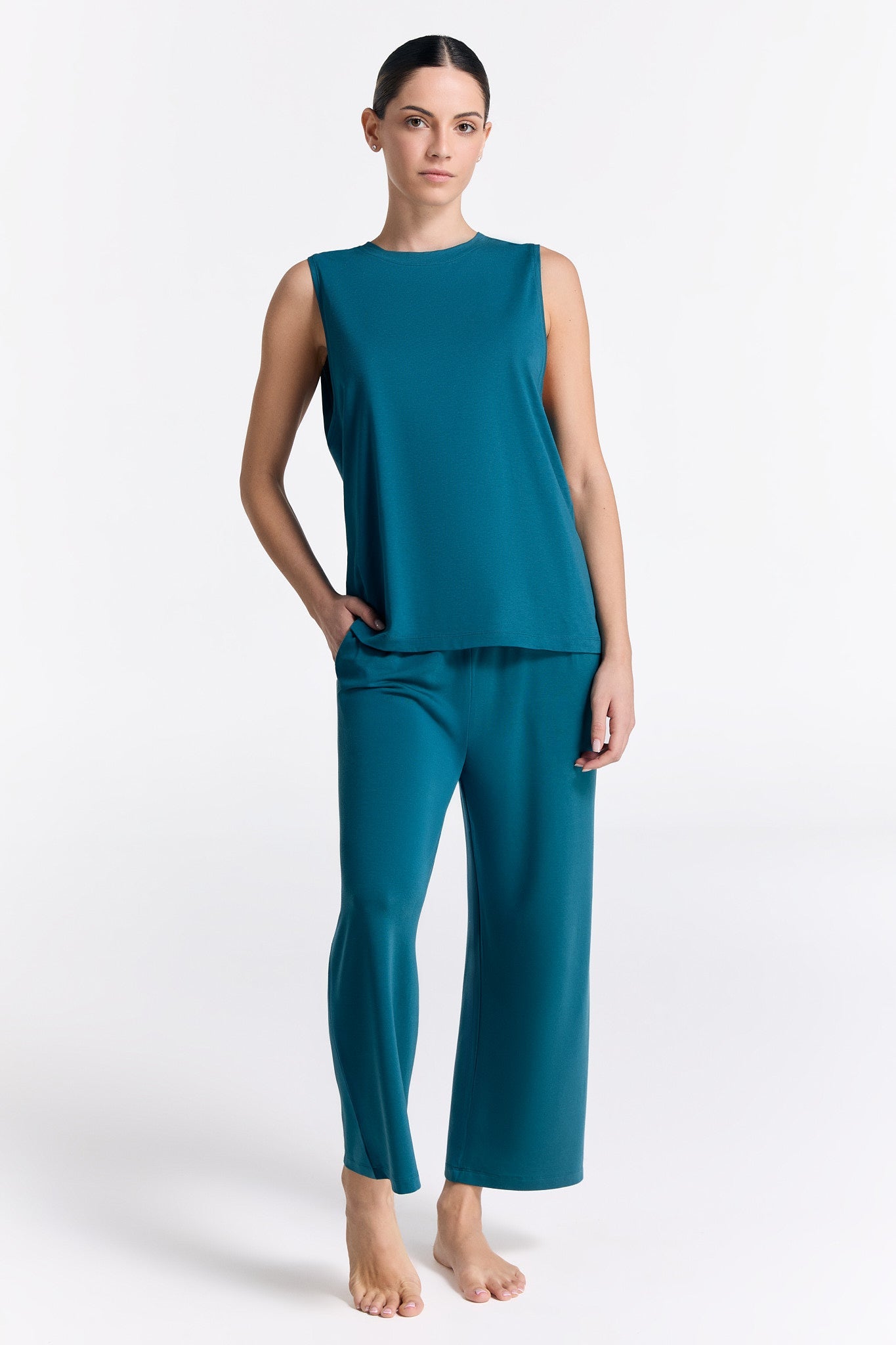 T1322-43 | TENCEL™ Intimate Damen Wide Leg Hose - Libelle
