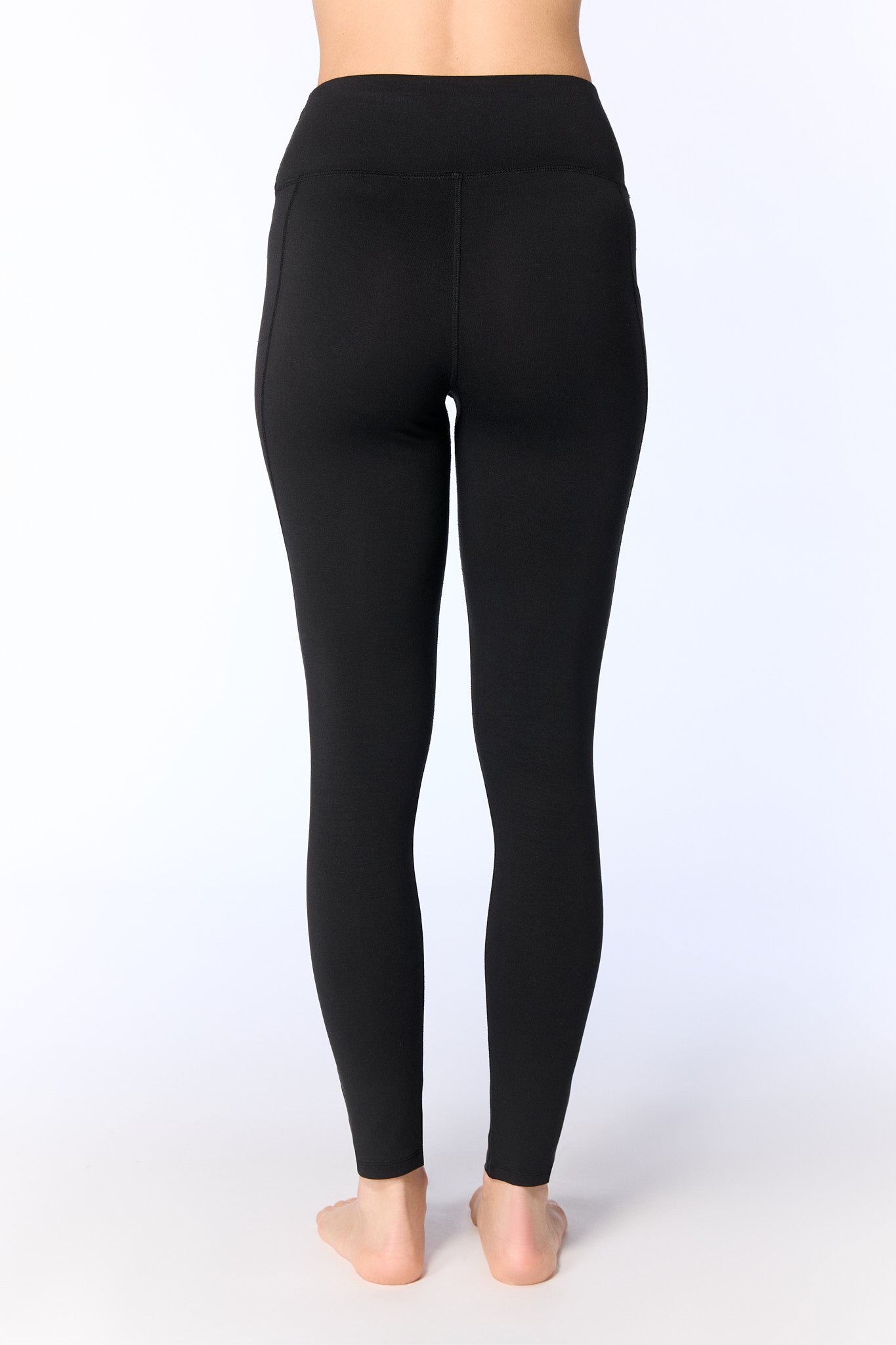 T1306-01 | Damen Leggings - Schwarz