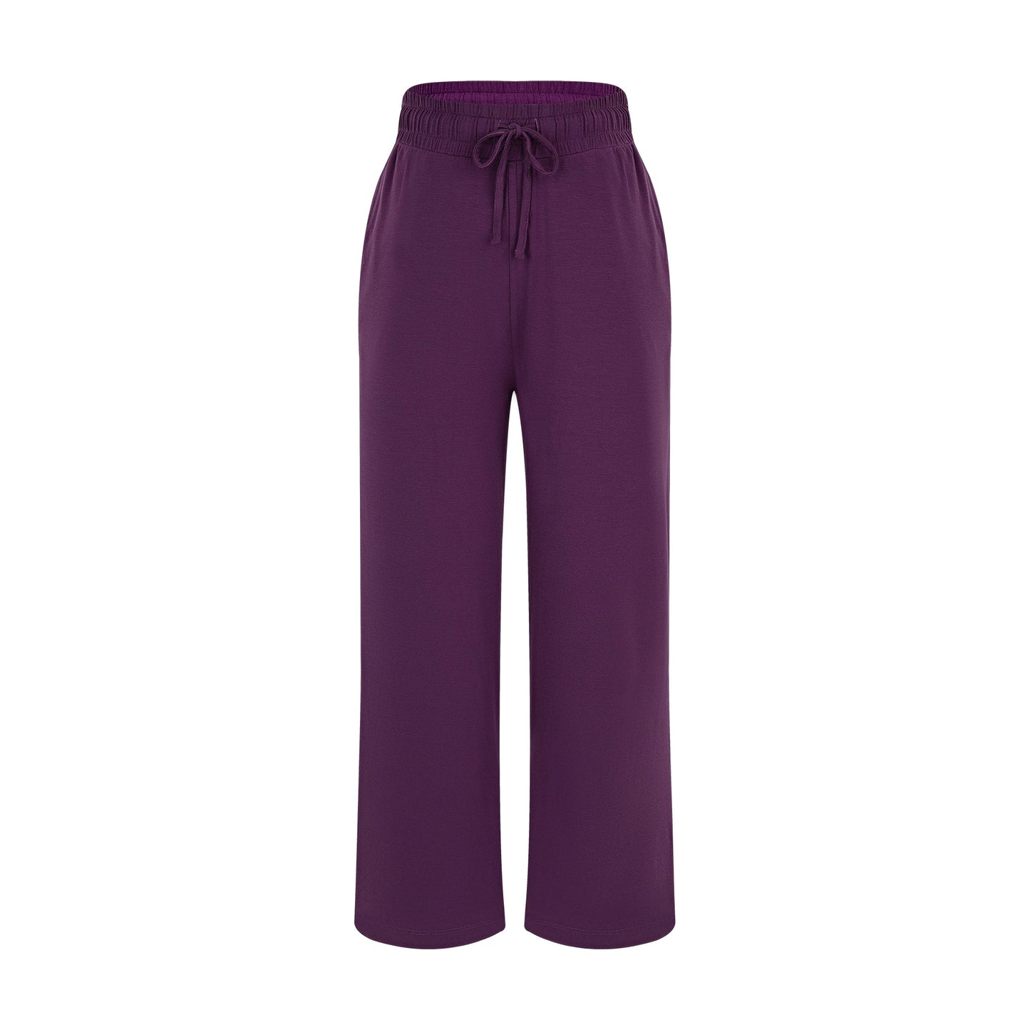 T1322-41 | TENCEL™ Intimate Damen Wide Leg Hose - Weinbeere