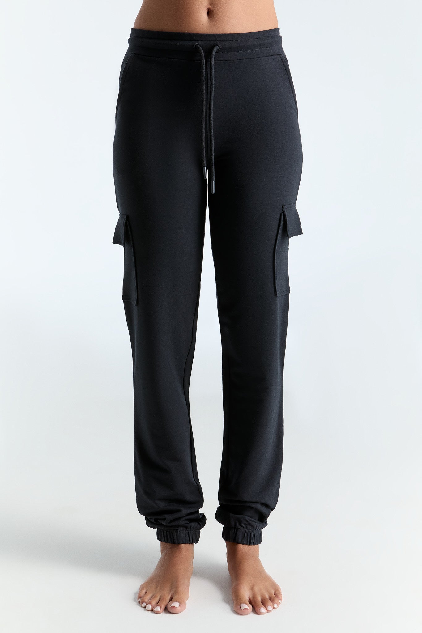 T1354-01 | Damen Cargohose - Schwarz