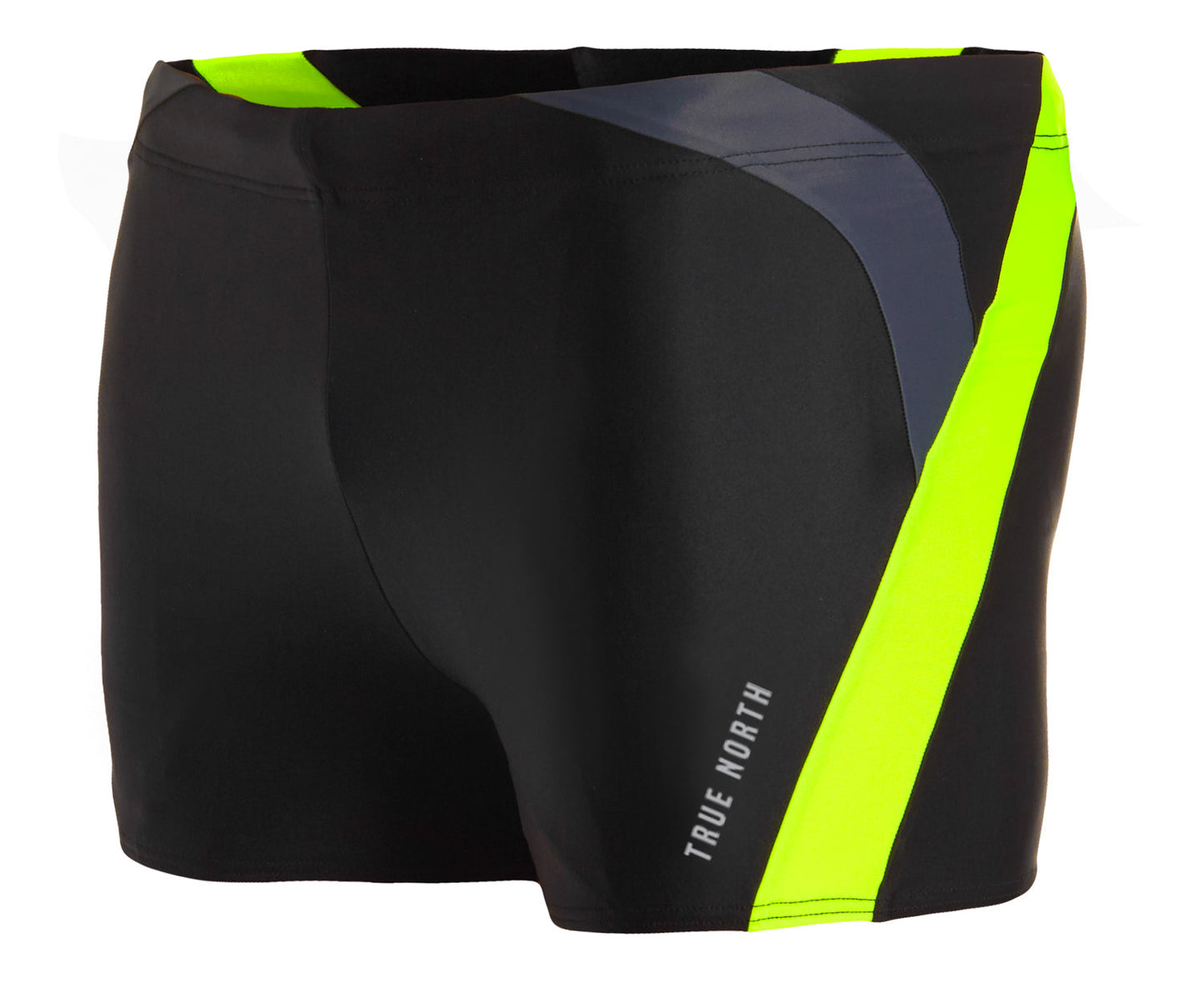 T8231-48 | Herren Trunk Badehose – Nachhaltig, ECONYL®, Schnelltrocknend - Schwarz-Gelb
