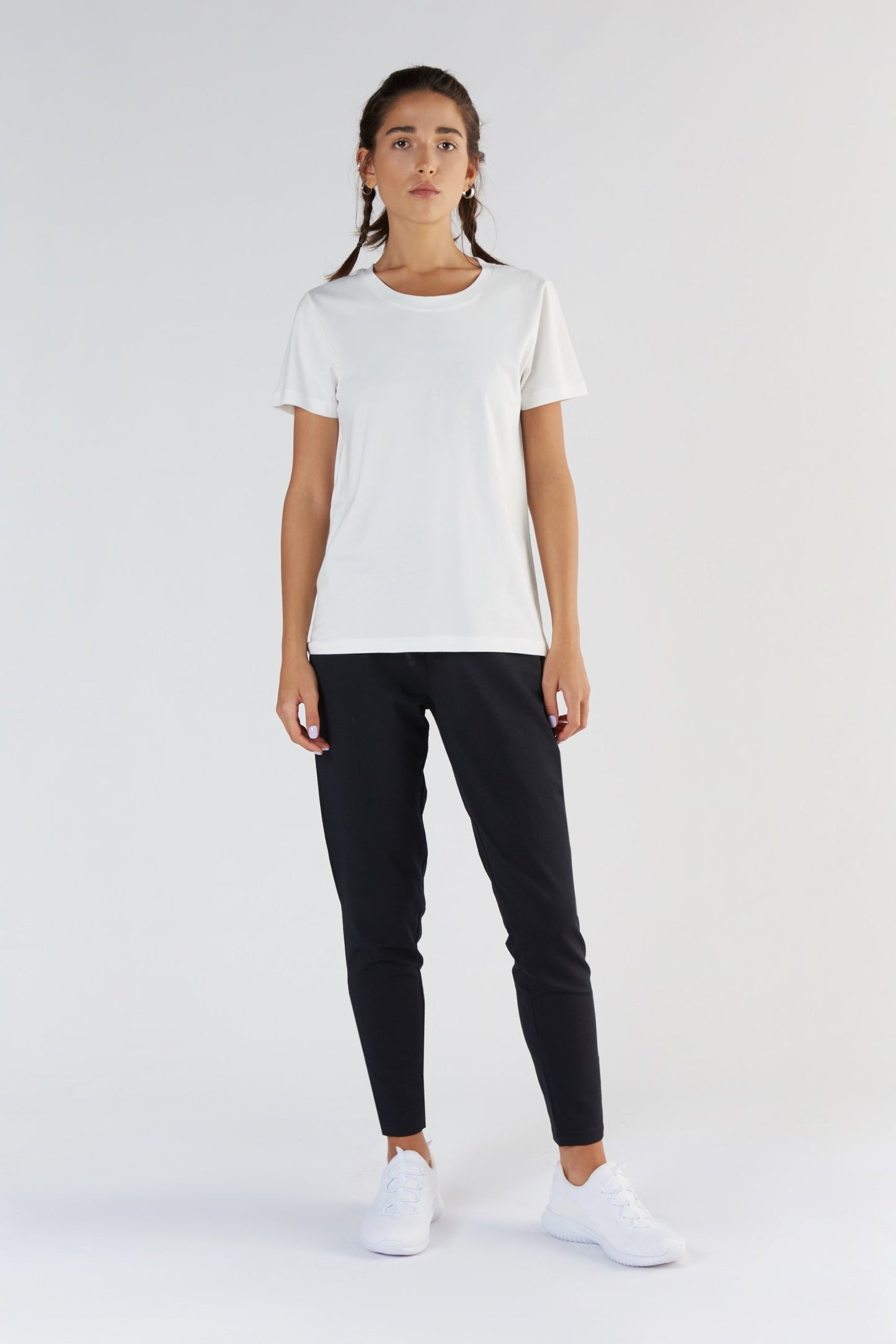 T1100-02 | TENCEL™ Active Damen Kurzarmshirt - White