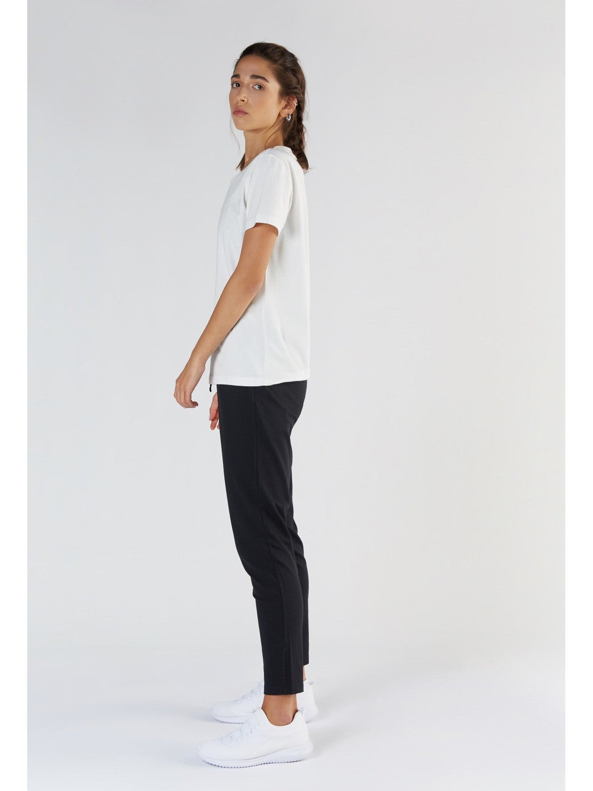 T1100-02 | TENCEL™ Active Damen Kurzarmshirt - White