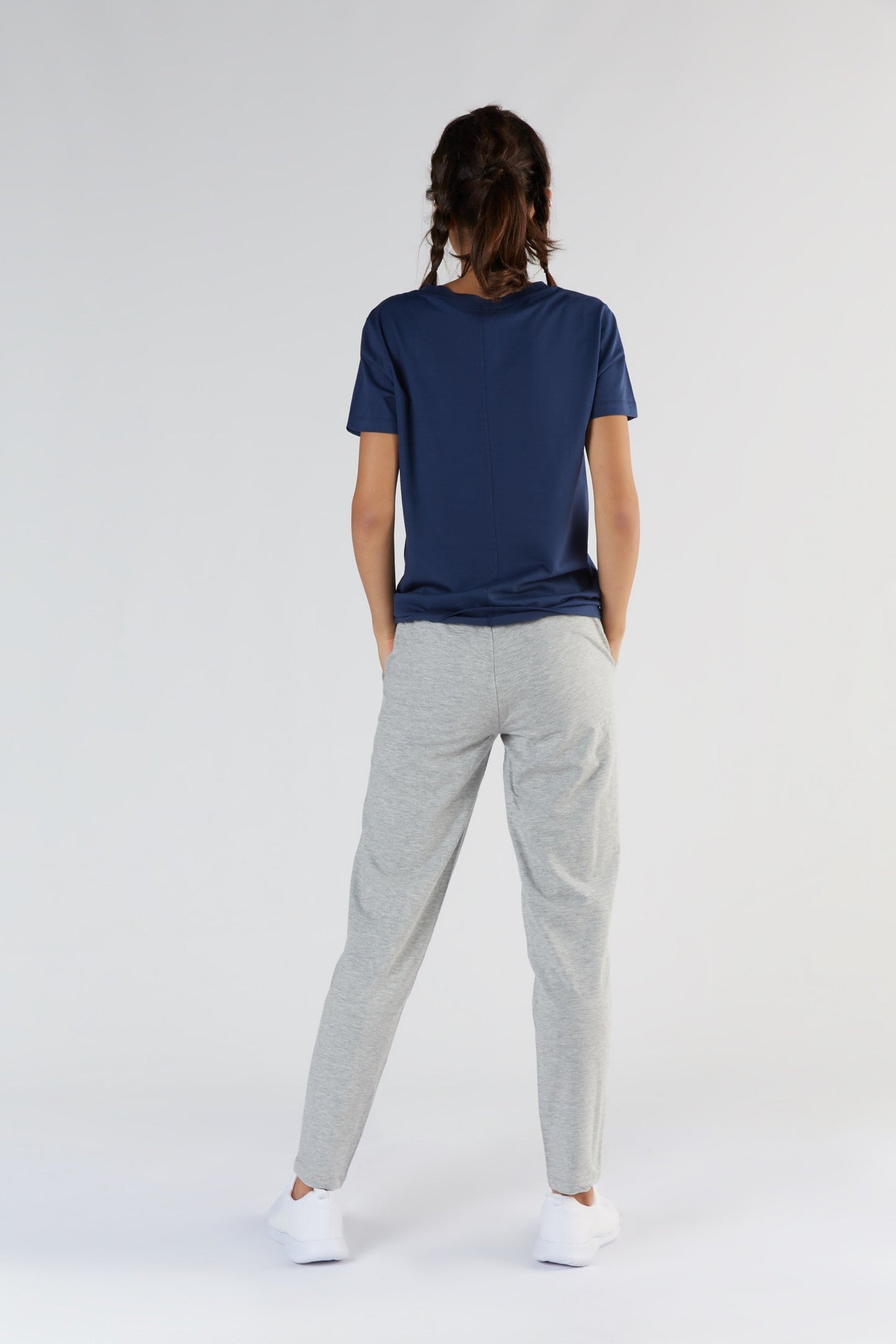 T1100-03 | TENCEL™ Active Damen Kurzarmshirt - Navy