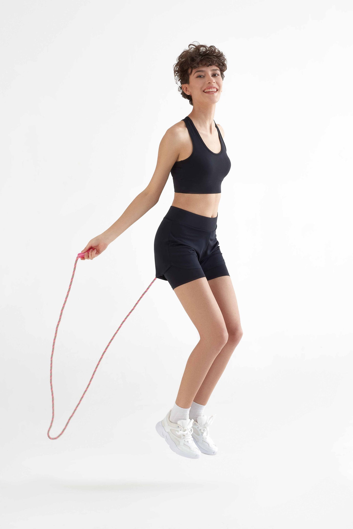 T1200-01 | Damen Sport BH recyclet - Black