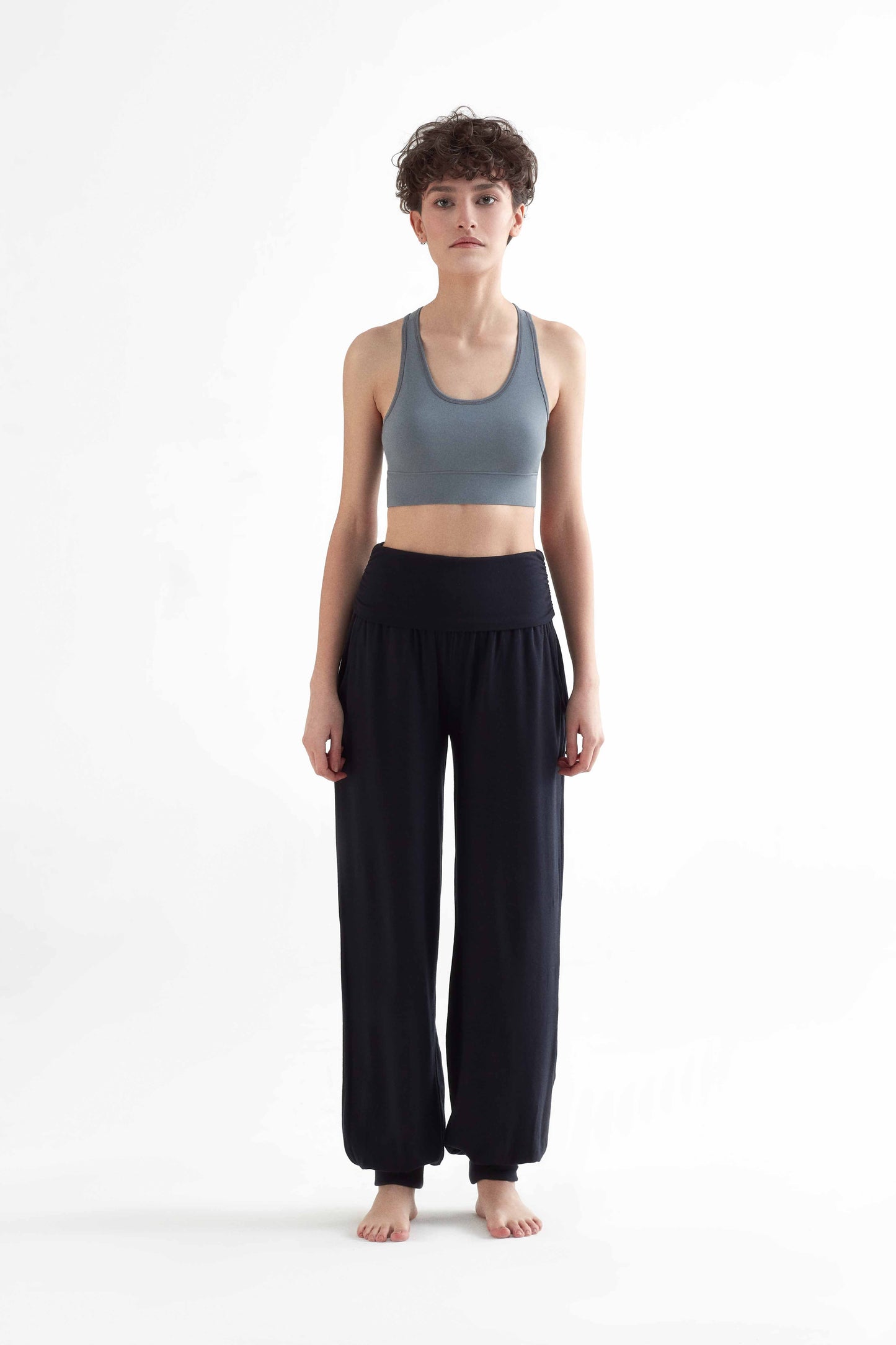 T1200-07 | Damen Sport BH recyclet - Light Grey