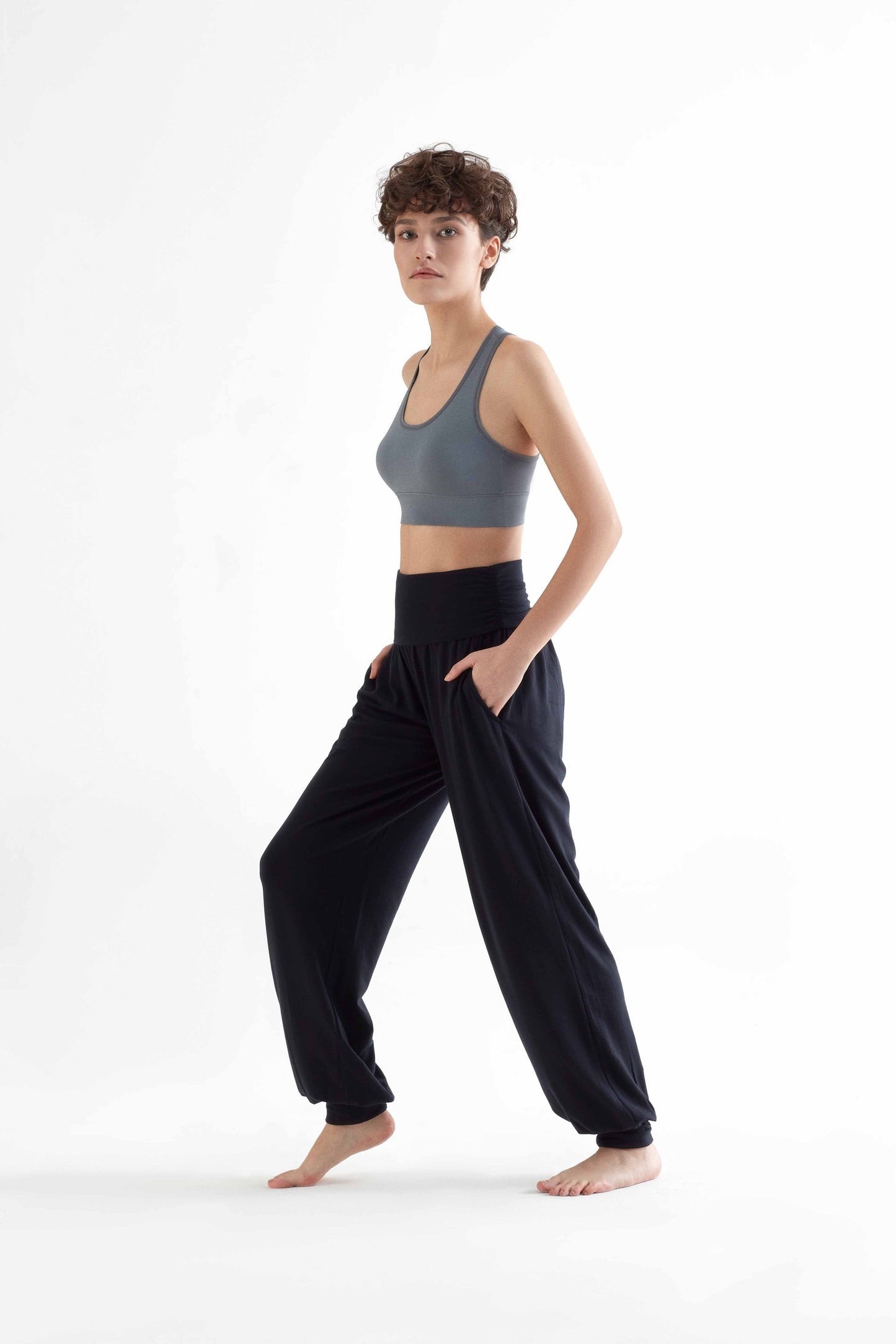 T1200-07 | Damen Sport BH recyclet - Light Grey