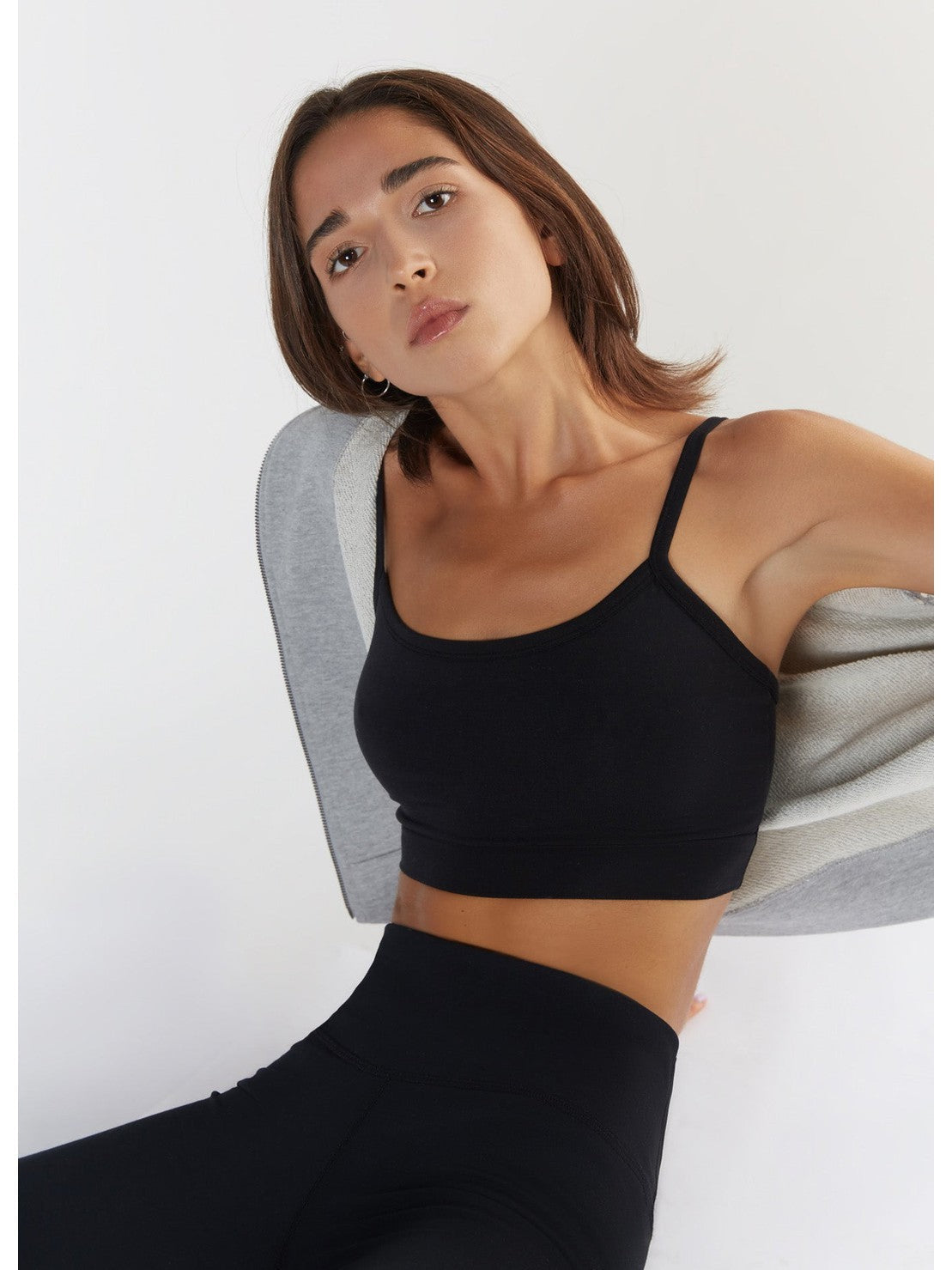 T1201-01 | TENCEL™ Active Damen Bra Top - Black