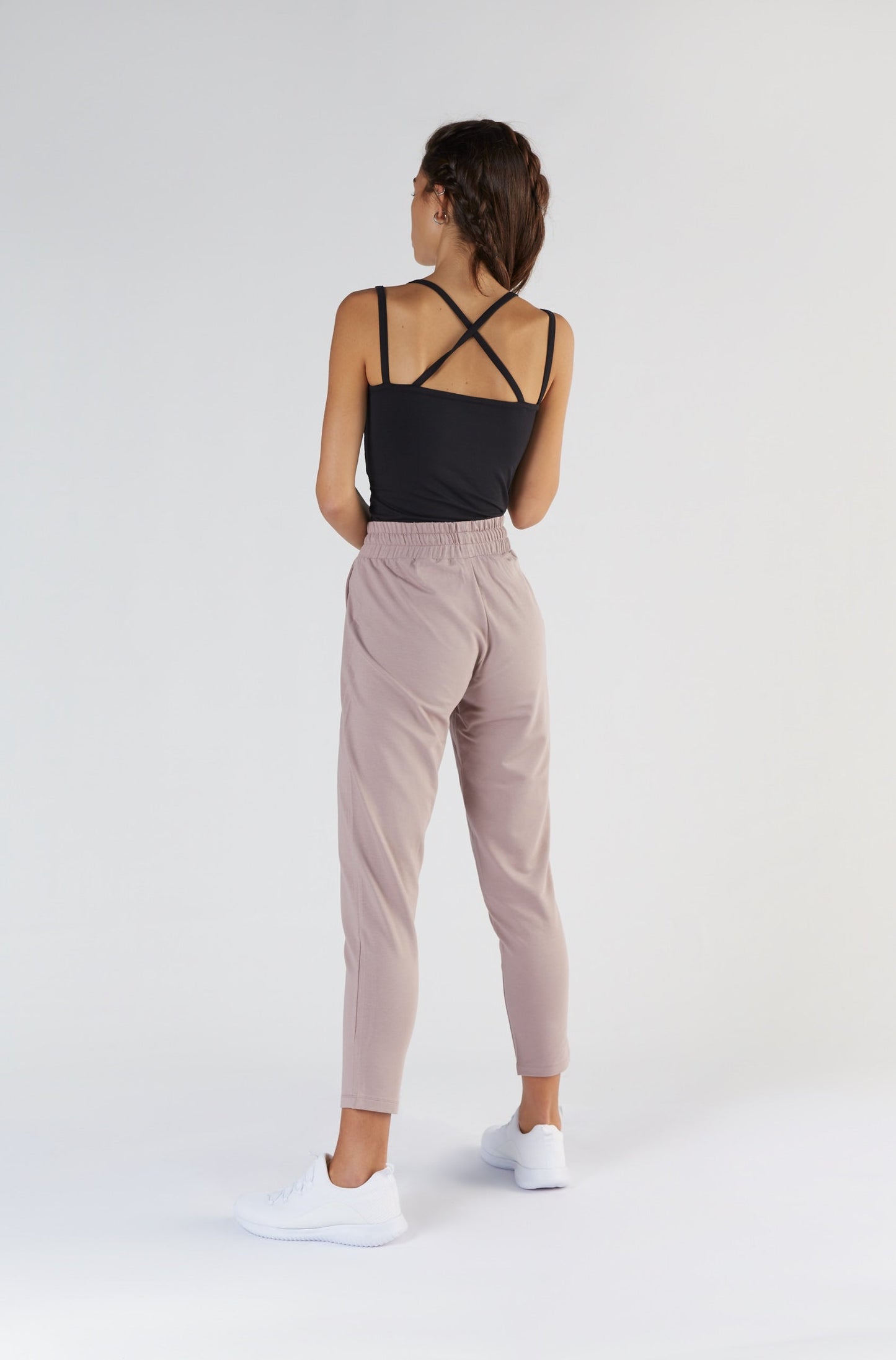 T1212-01 | TENCEL™ Active Damen Spaghettiträger Top - Black