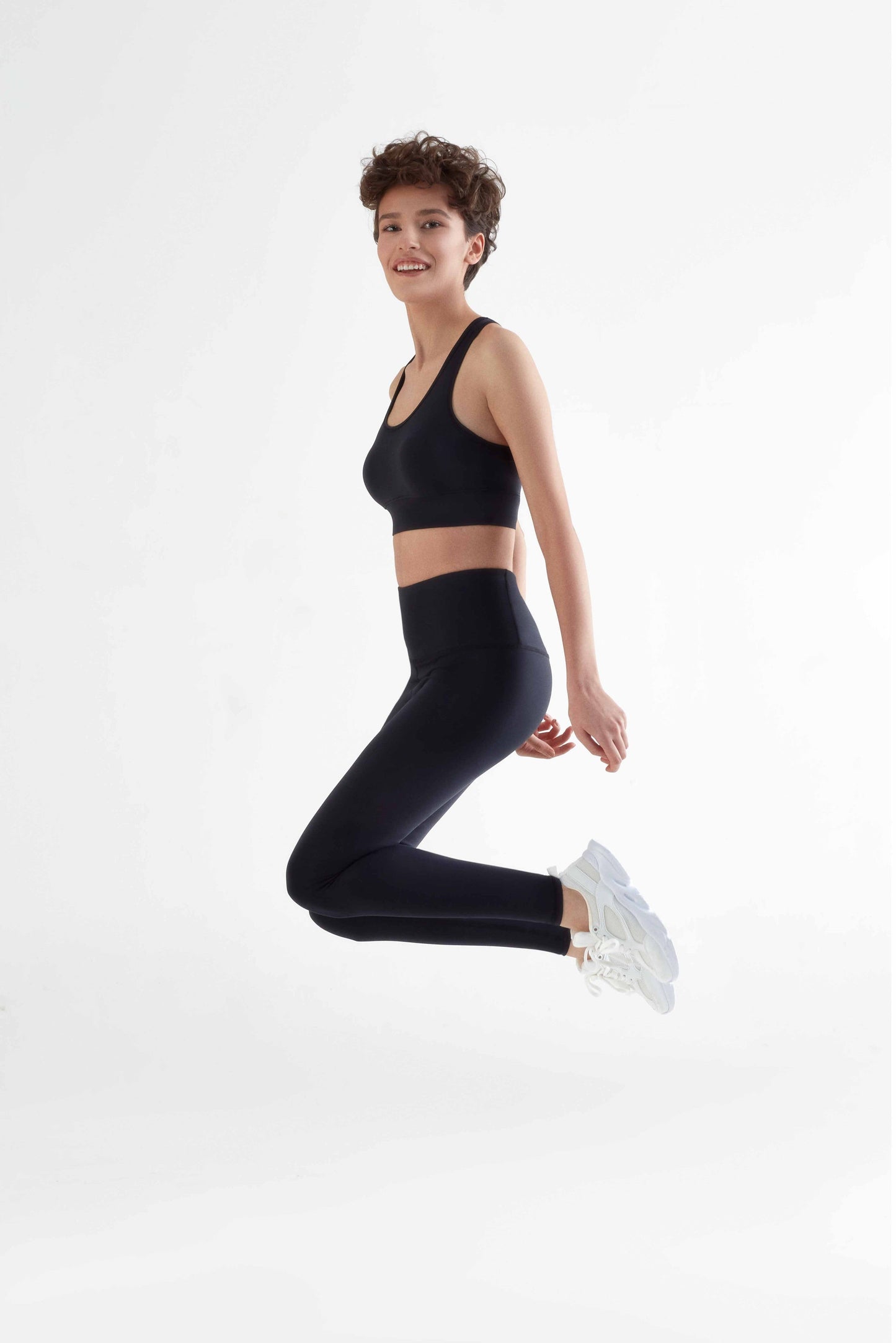 T1300-01 | Damen Leggings recyclet - Black