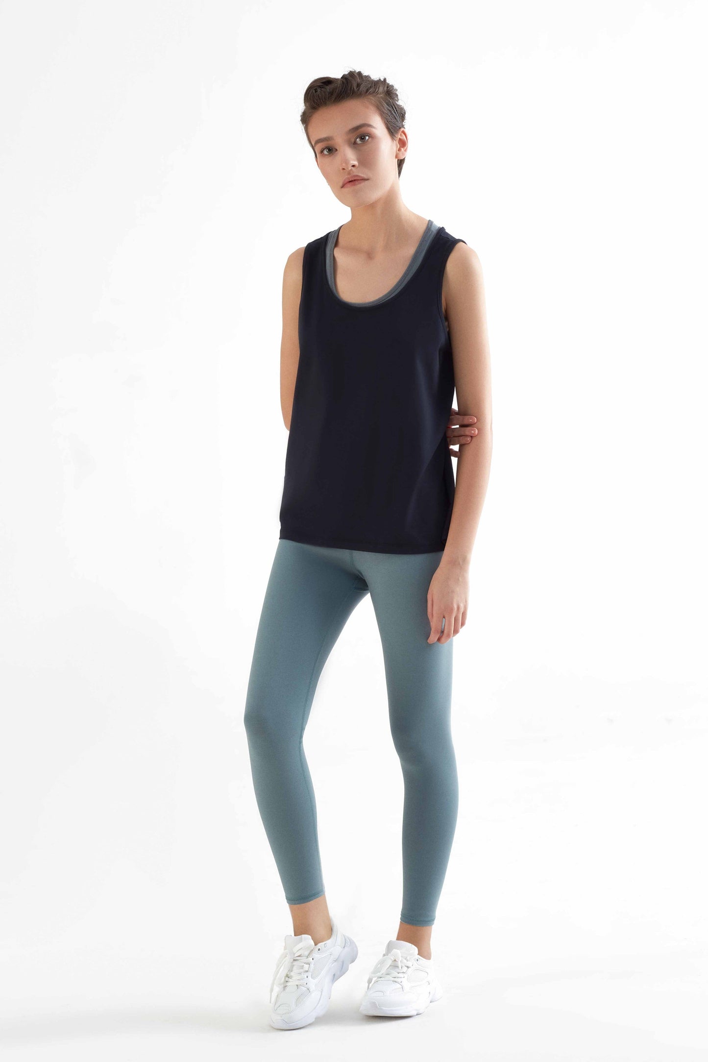 T1310-07 | Damen 7/8 Leggings recyclet - Light Grey