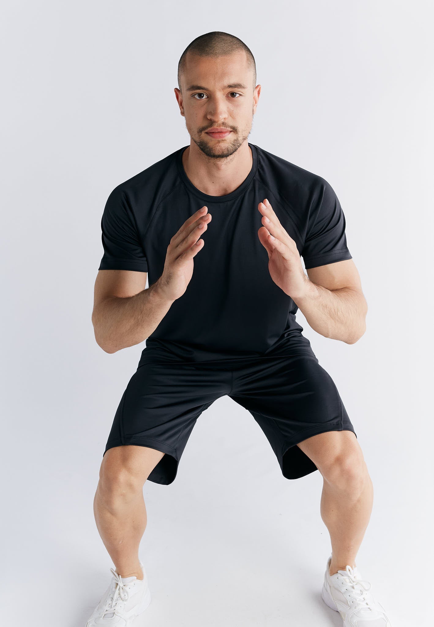 T2301-01 | Active Herren Shorts recyclet - Black