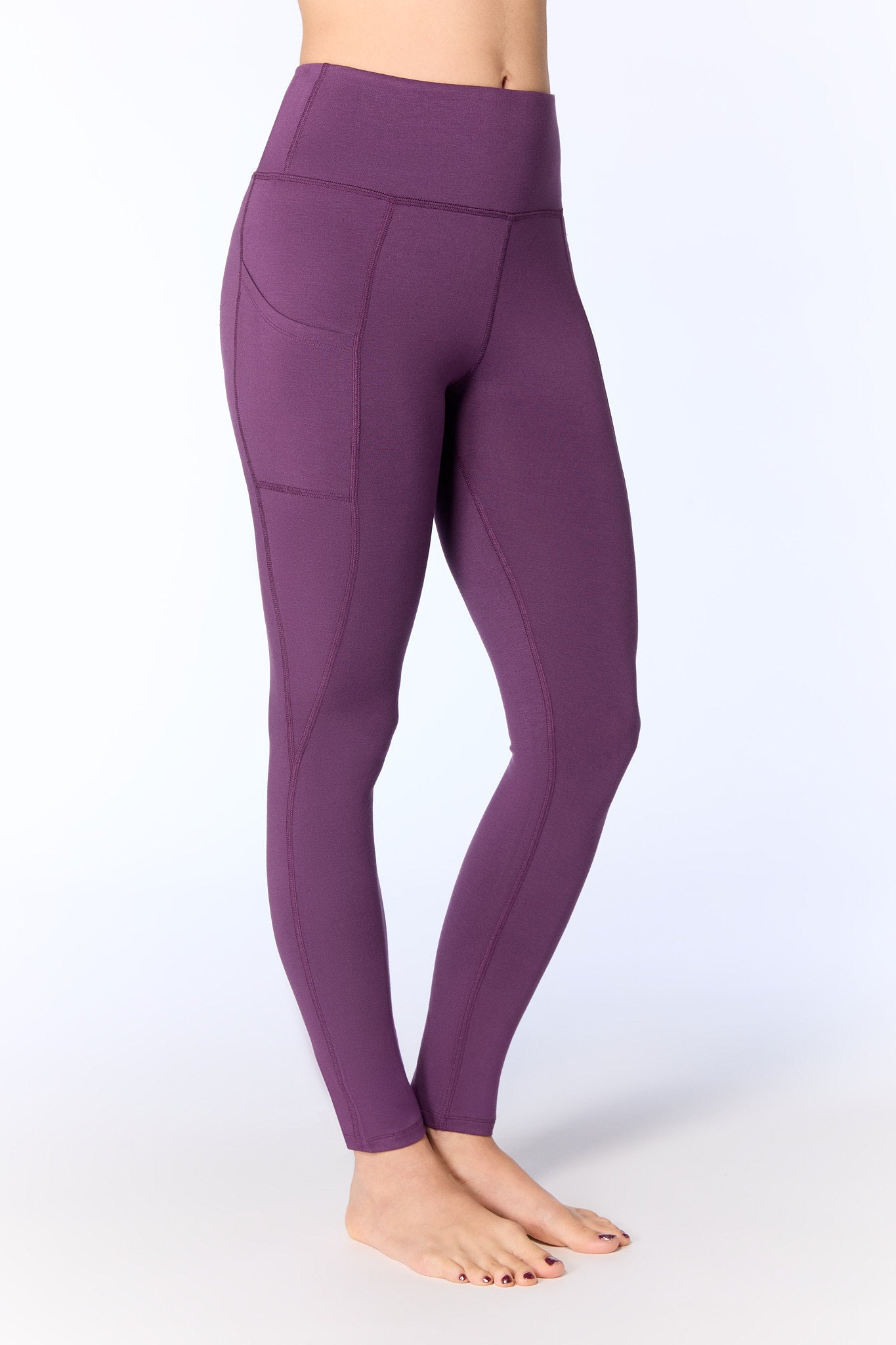 T1306-41 | Damen Leggings - Weinbeere