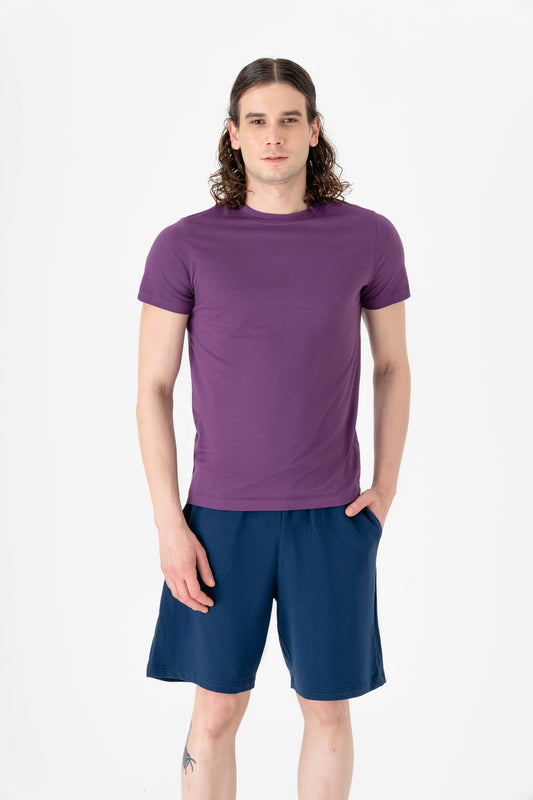 T2100-41 | TENCEL™ Active Herren T-Shirt - Weinbeere