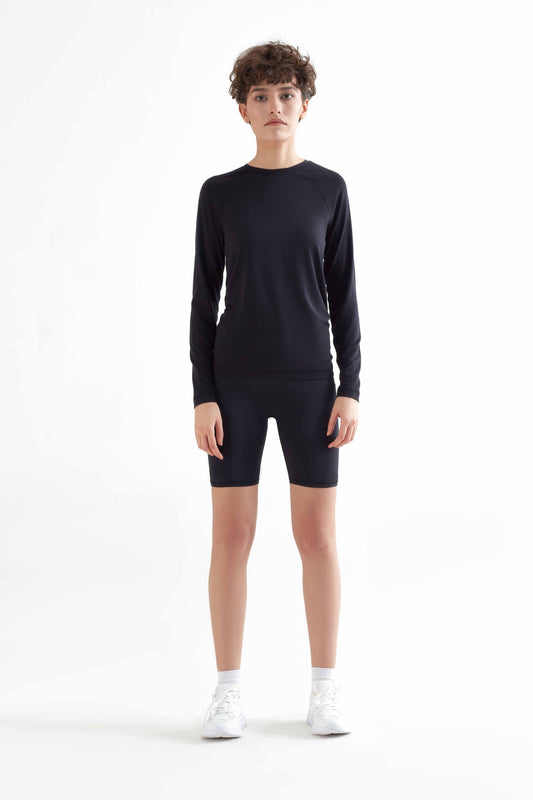 T1110-01 | TENCEL™ Active Women Long Sleeve - Black