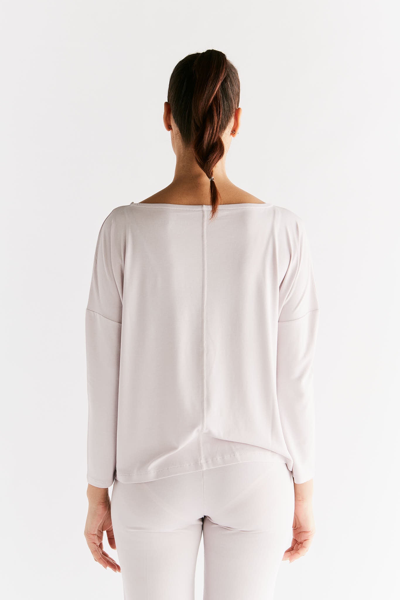 T1111-25  TENCEL™ Active Damen Yoga Langarmshirt - Lilac Marble – True  North