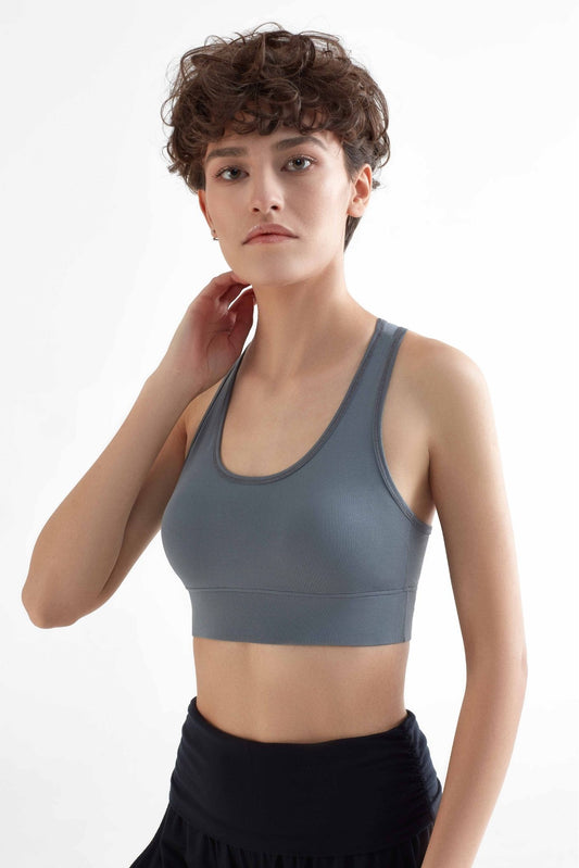 T1200-07 | Women Sport BH recyclet - Light Grey