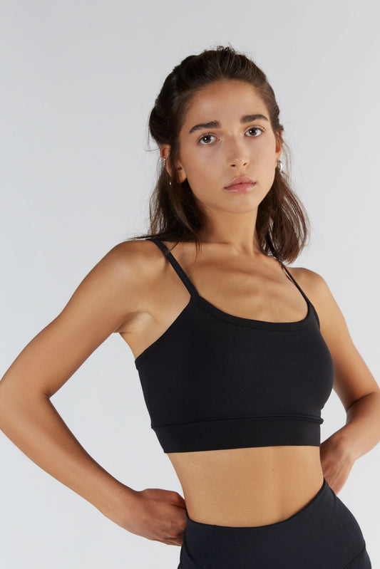 T1201-01 | TENCEL™ Active Damen Bra Top - Black