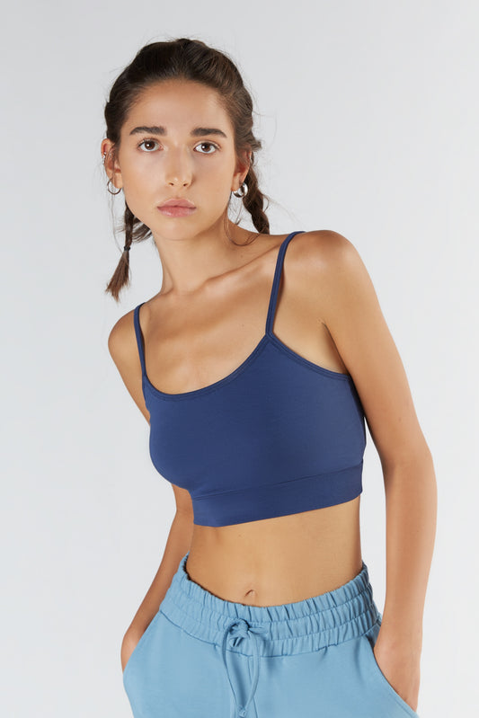 T1201-03 | TENCEL™ Active Women Bra Top - Navy