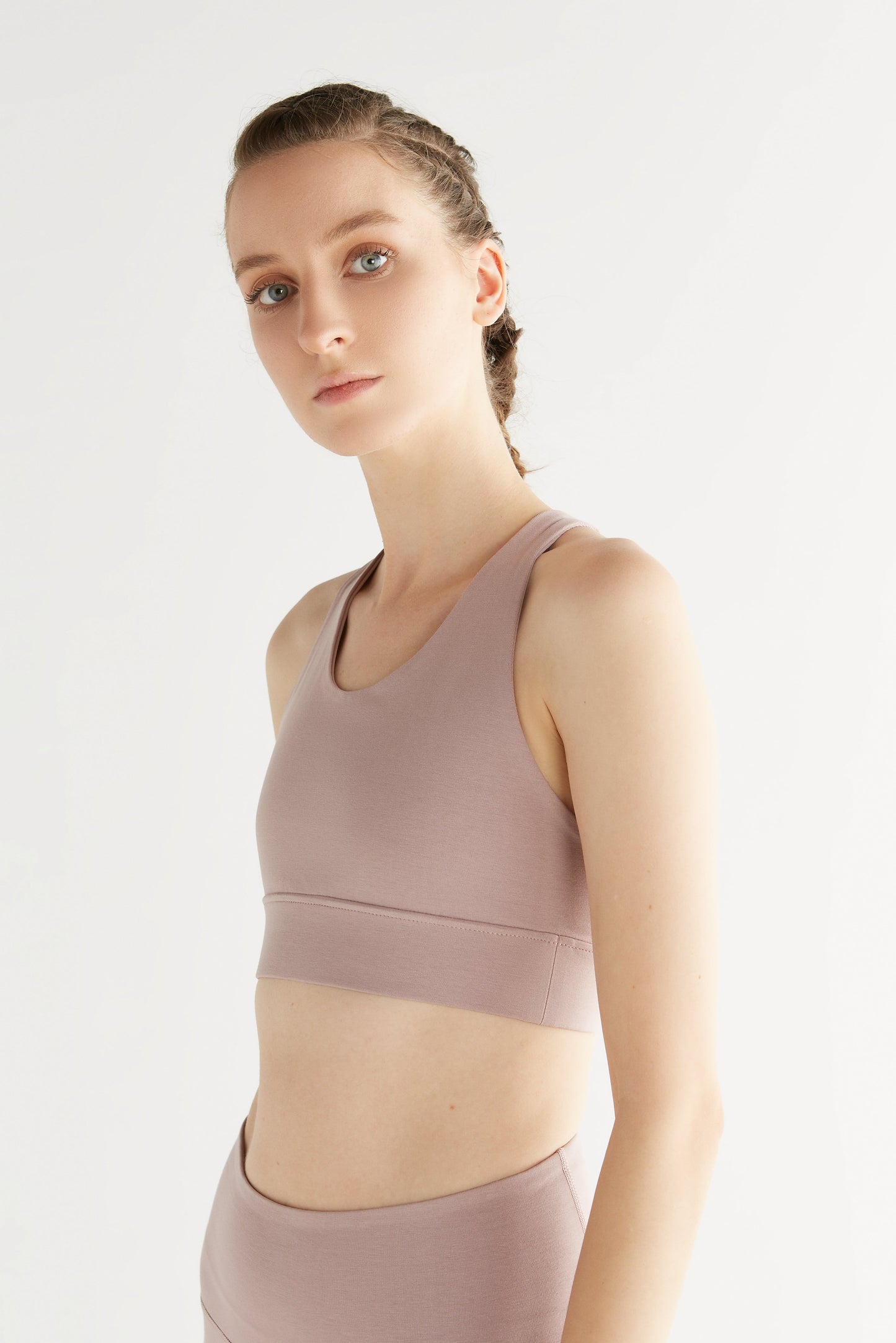 T1202-10 | Women Yoga Top recyclet - Lilac