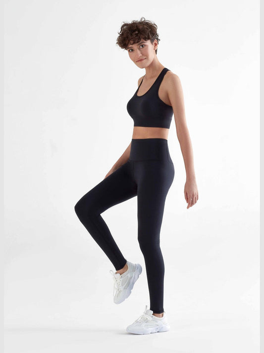 T1300-01 | Women Leggings recyclet - Black