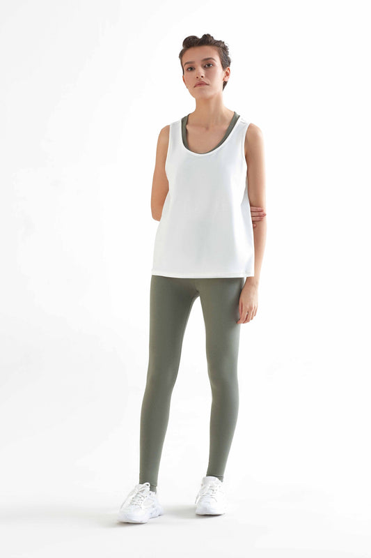 T1300-05 | Women Leggings recyclet - Light Green