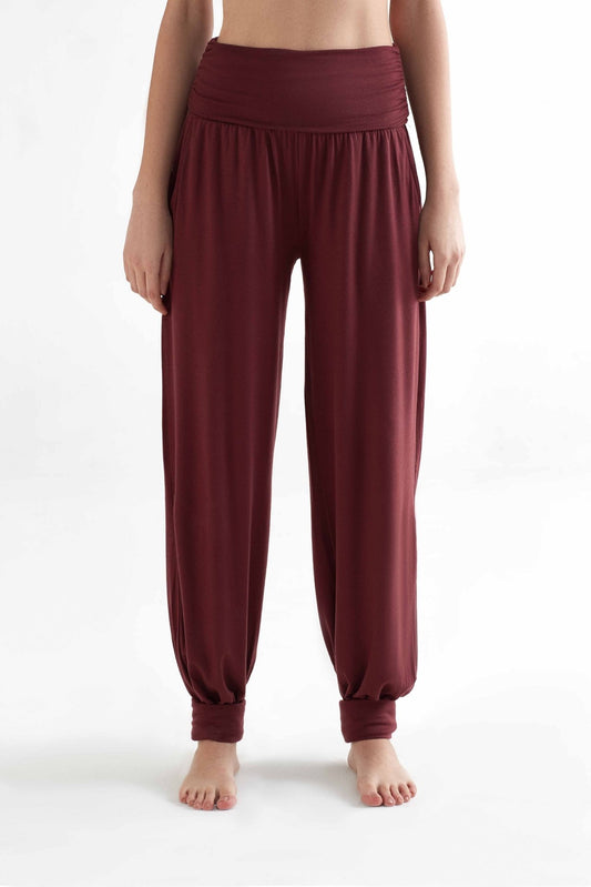 T1320-08 | TENCEL™ Intimate Damen Yoga Hose - Burgundy