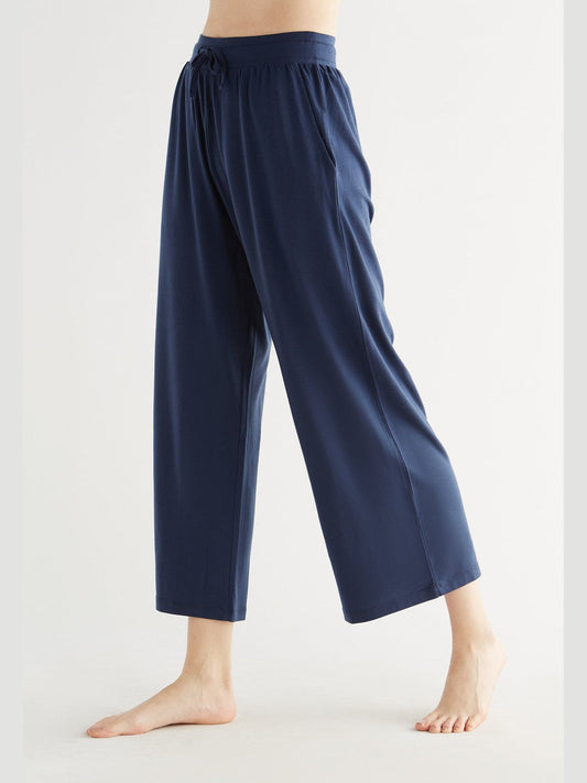 T1322-03 | TENCEL™ Intimate Damen Wide Leg Hose - Navy