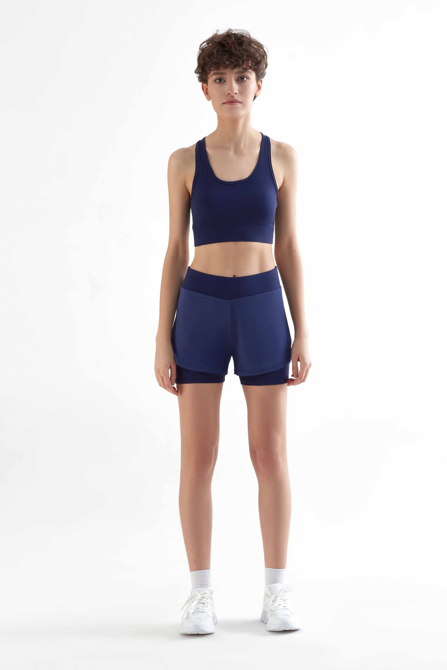 T1340-03 | Women Sport Shorts  recyclet - Navy