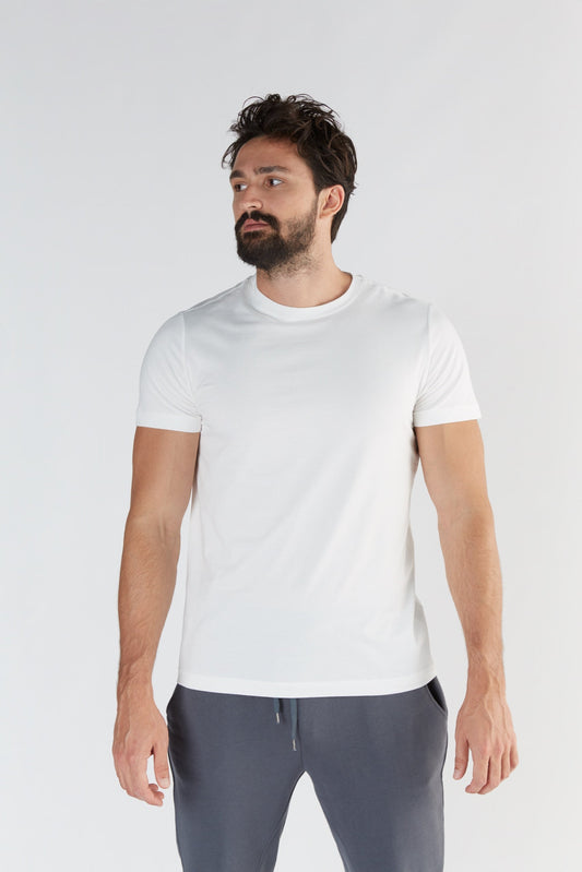T2100-02 | TENCEL™ Active Herren T-Shirt - White