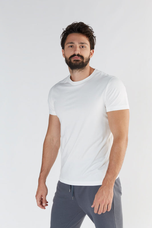 T2100-02 | TENCEL™ Active Herren T-Shirt - White